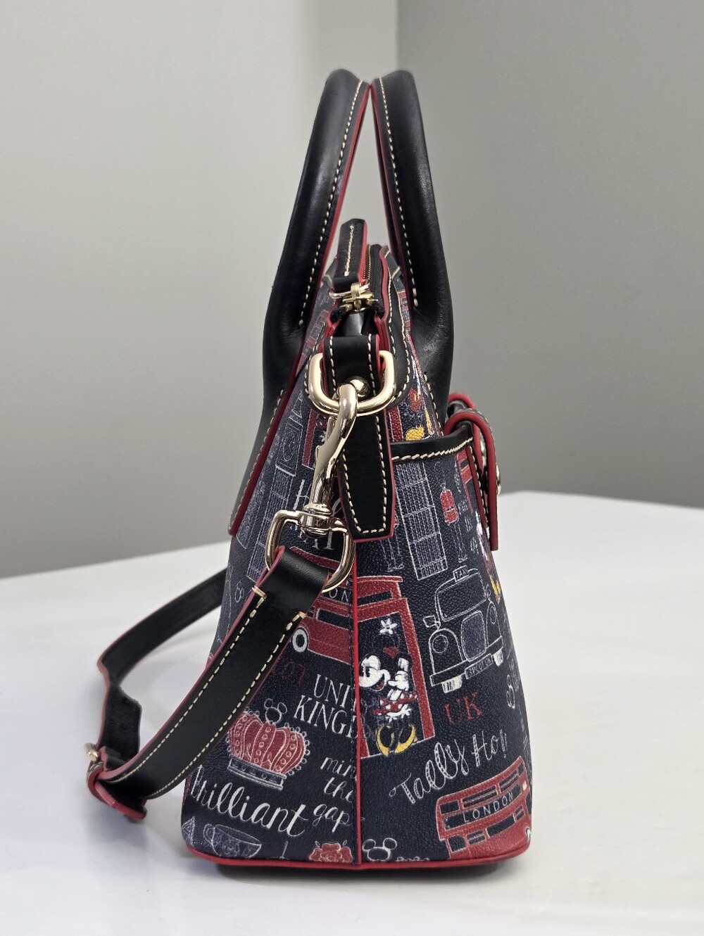DOONEY & BOURKE DISNEY PARKS HELLO MATE UK UNITED KINGDOM SATCHEL BAG - Picture 3 of 9